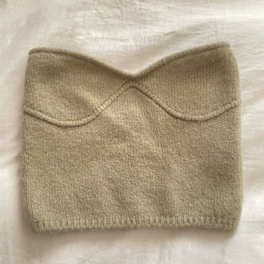 Cozy Knit Tube Top
